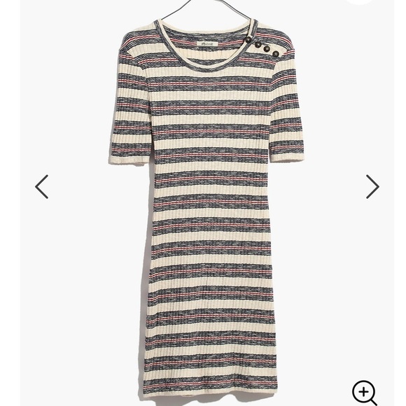 𝅺MADEWELL short sleeve mini stripe mini dress - Picture 5 of 12